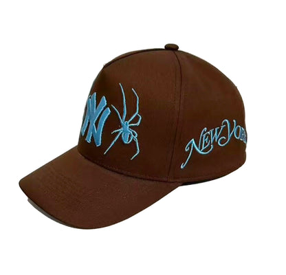 New York Spider Hat (Brown/Ocean Blue)