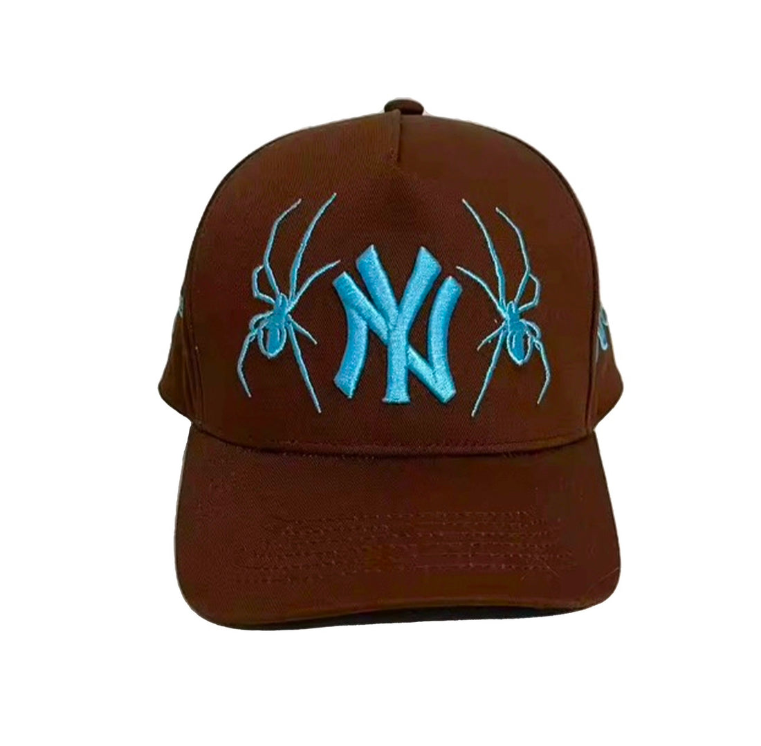 New York Spider Hat (Brown/Ocean Blue)