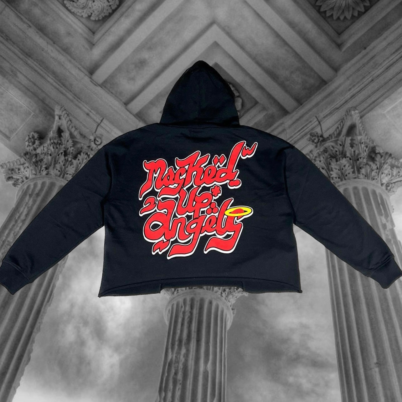 Masked Up Angels Hoodie