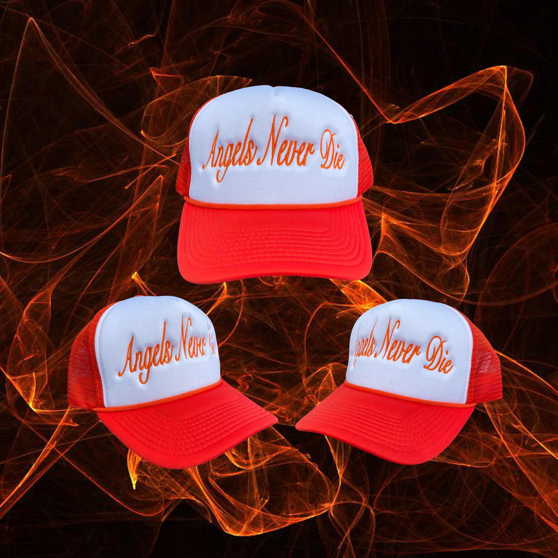 Orange Angels Never Die Trucker Hat