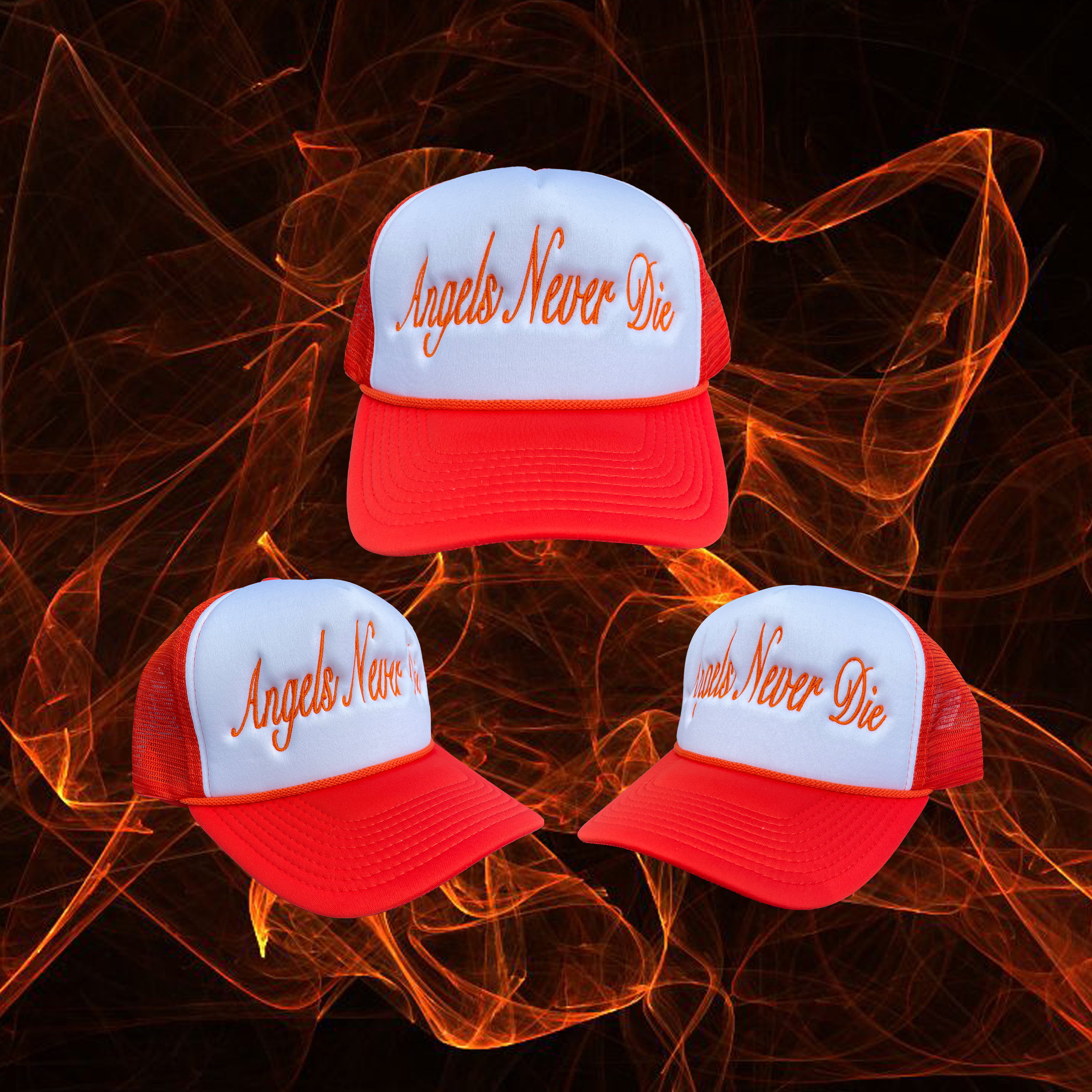 Orange Angels Never Die Trucker Hat